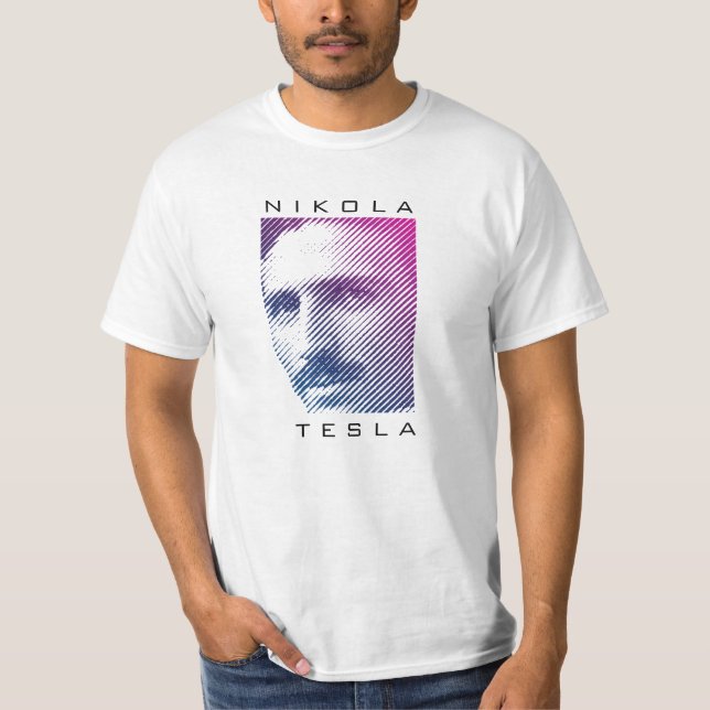 Nikola Tesla T Shirt (Framsida)