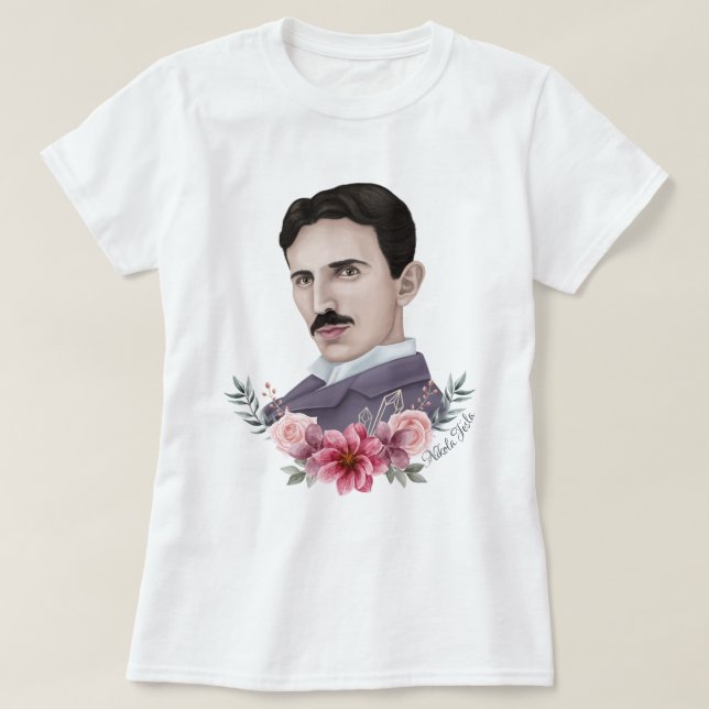 Nikola Tesla T-Shirt (Design framsida)