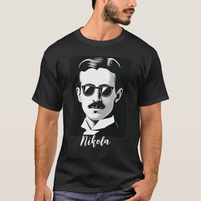 Nikola Tesla t-shirt (Framsida)