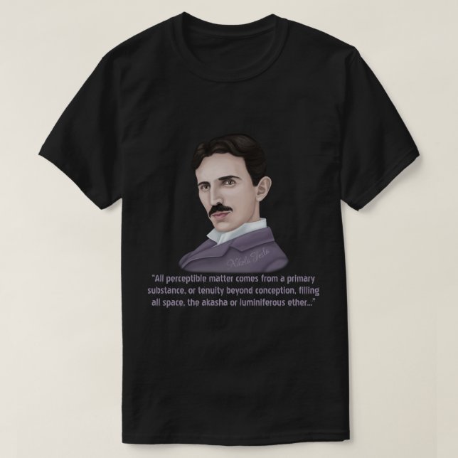 Nikola Tesla T Shirt (Design framsida)