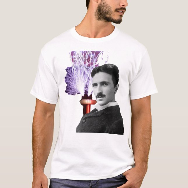 Nikola Tesla T Shirt (Framsida)