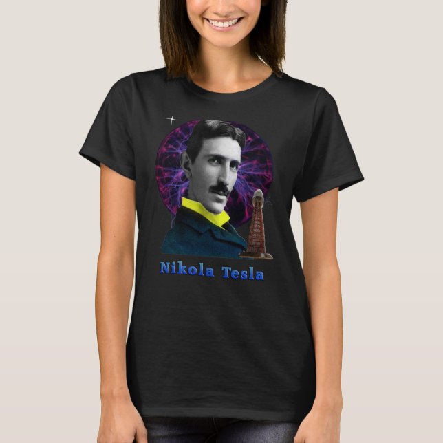 Nikola Tesla t-shirts (Framsida)