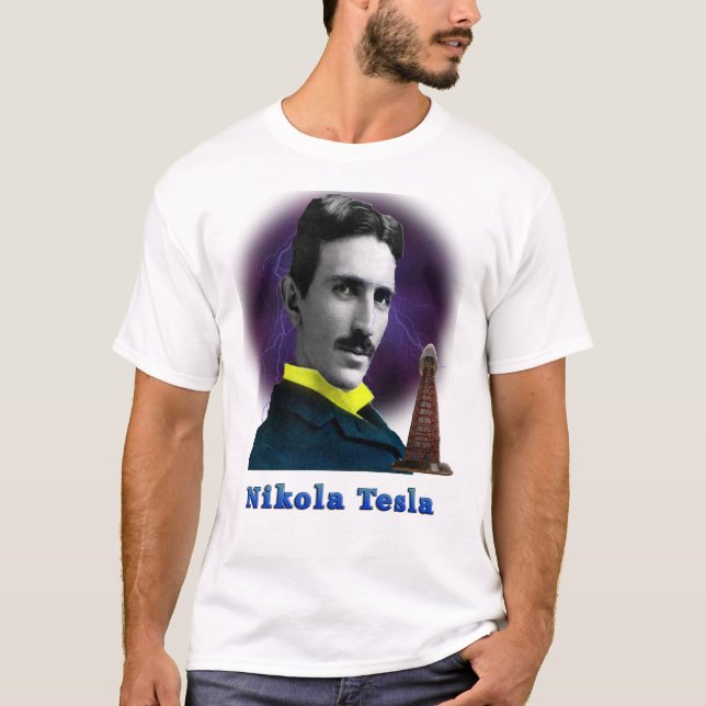 Nikola tesla tee (Framsida)