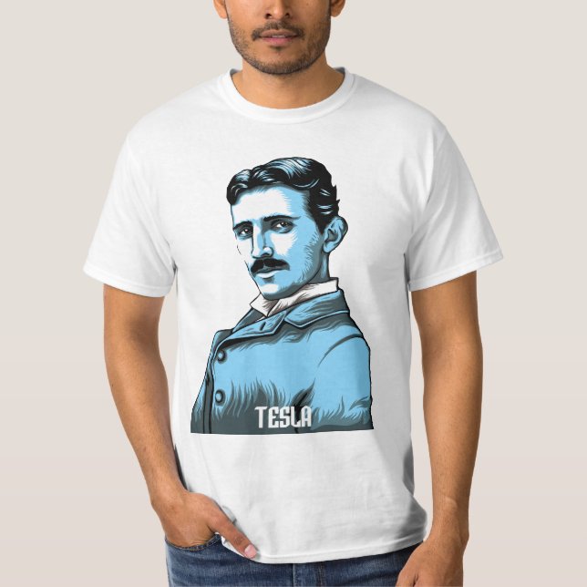 Nikola Tesla Tee Shirt (Framsida)