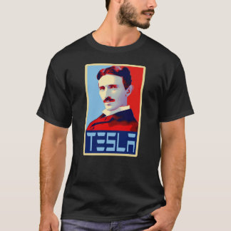 Nikola Tesla Tribute i Shepard Fairey Stil2206pn T Shirt