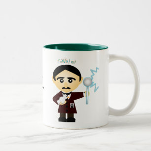 Nikola Tesla Två-Tonad Mugg