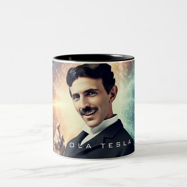 Nikola Tesla Två-Tonad Mugg (Center)