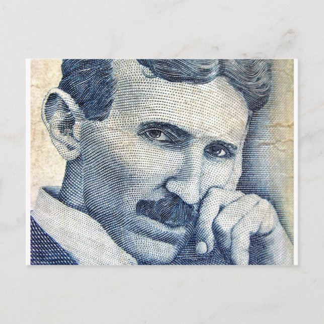 Nikola Tesla Vykort (Framsida)