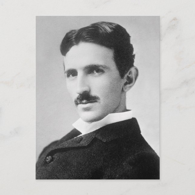 Nikola Tesla Vykort (Framsida)