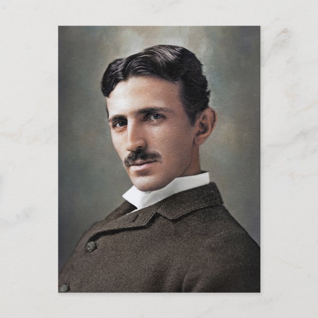 Nikola Tesla Vykort (Framsida)