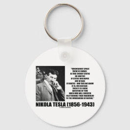Nikola Tesla Wheelwork of Nature Kinetic Energy Nyckelring