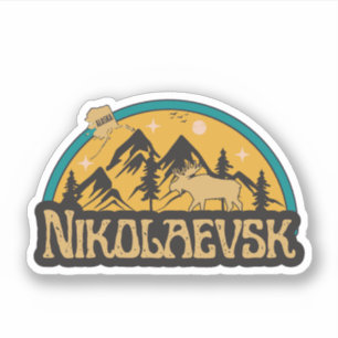 Nikolaevsk, Alaska Klistermärke Klistermärken