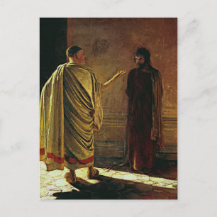 Nikolai Ge- Vad är sanningen? Kristus och Pilatus Vykort