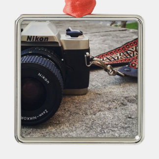 Nikon filmar kameran julgransprydnad metall