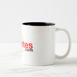 Nikonites.com vitmugg Två-Tonad mugg