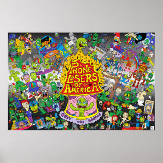 Niks PLA-Poster (grått-bakgrund) Poster