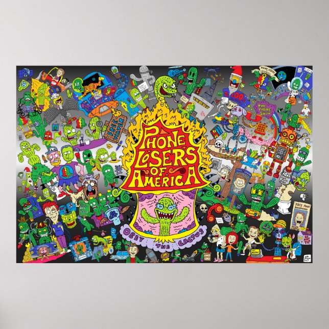 Niks PLA-Poster (grått-bakgrund) Poster (Framsidan)