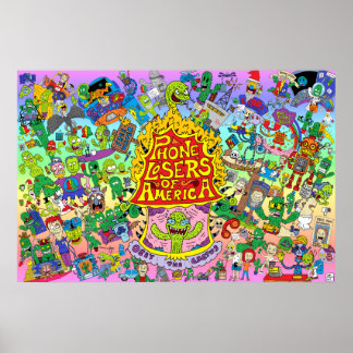 Niks PLA-Poster (multifärgadens bakgrund) Poster
