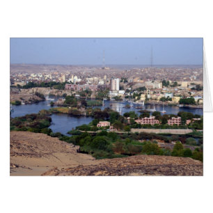 nile River aswan Hälsningskort