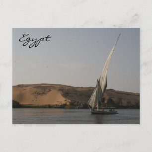 Nile River felucca Vykort