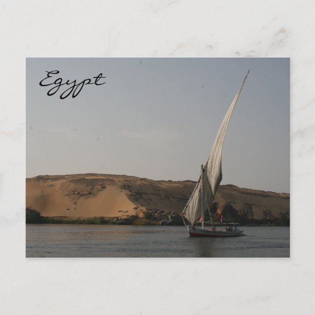 Nile River felucca Vykort (Framsida)