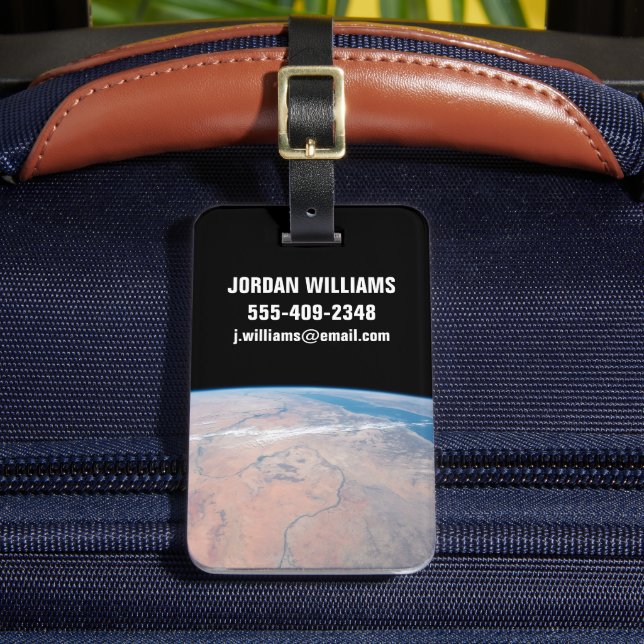 Nile River Winding Northward intill Röda havet Bagagebricka (Framsida Insitu 2)