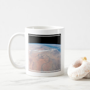 Nile River Winding Northward intill Röda havet Kaffemugg