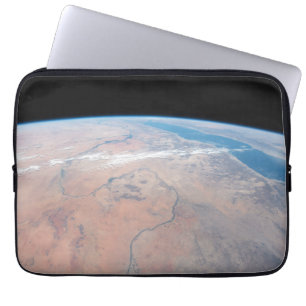 Nile River Winding Northward intill Röda havet Laptop Fodral