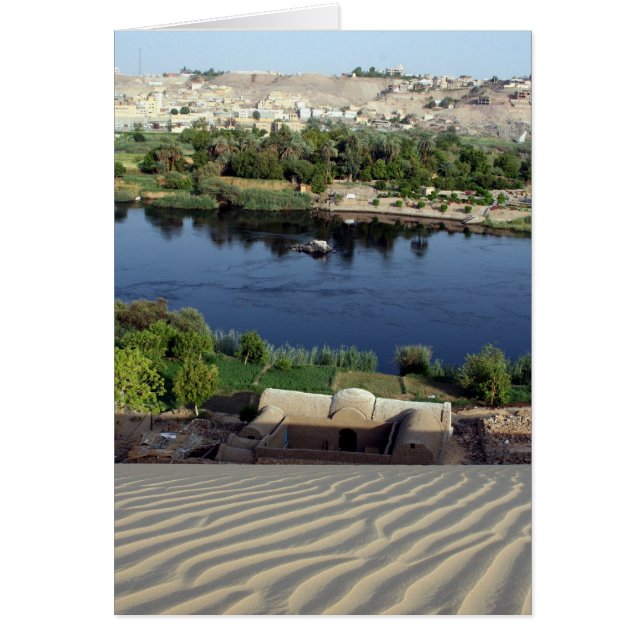 nile sanddyna hälsningskort (Framsidan)