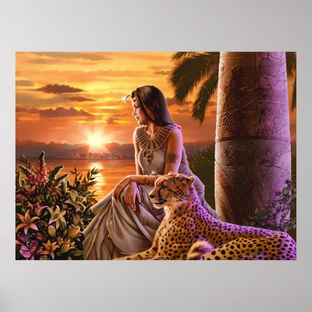 "Nile Sunset" Canvas Art Poster (Framsidan)