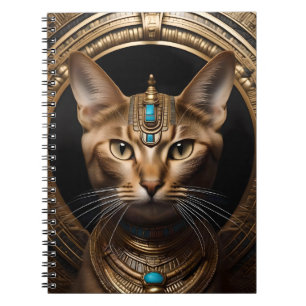 Nilens drottning: Cleopatra the Cat in Headdress Anteckningsbok