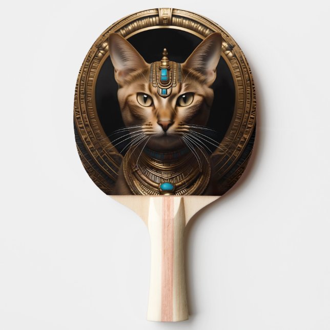 Nilens drottning: Cleopatra the Cat in Headdress Pingisracket (Framsidan)