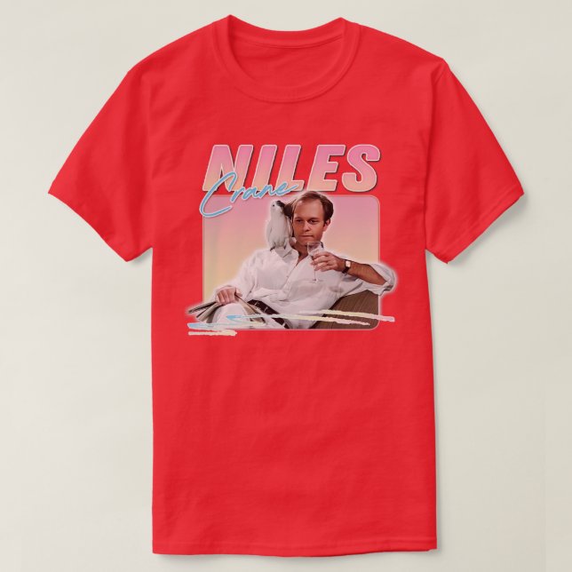 Niles Crane 90s Aesthetic Design T Shirt (Design framsida)