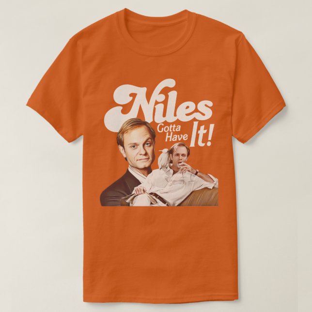 Niles måste ha den t shirt (Design framsida)