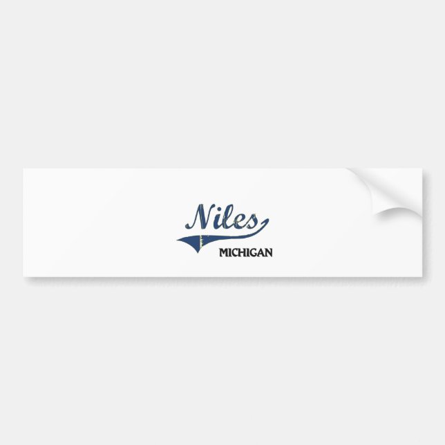 Niles Michigan stadsklassiker Bildekal (Framsidan)