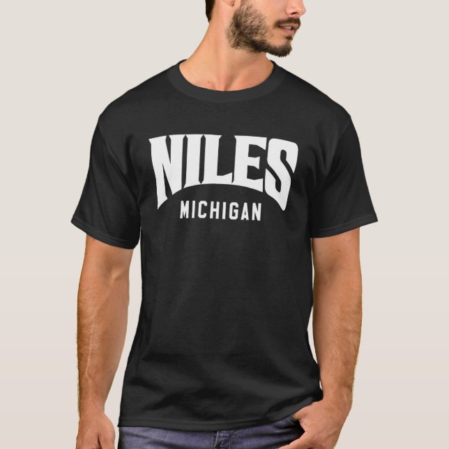 Niles Michigan T Shirt (Framsida)