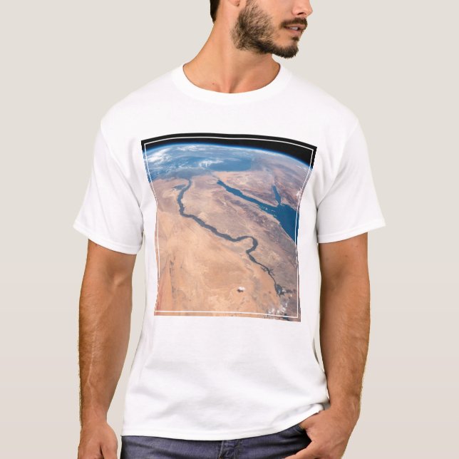 Nilfloden, Röda havet och Medelhavet. T Shirt (Framsida)