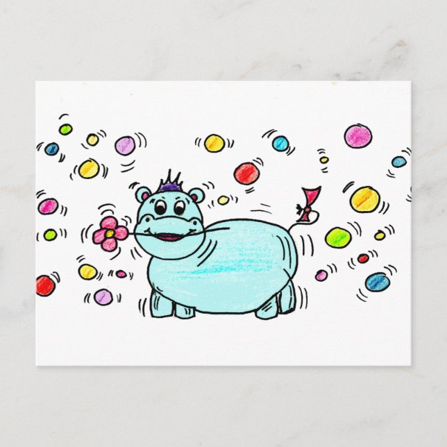 Nilpferd Vykort (Framsida)