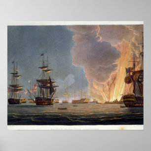 Nilslaget, 1 augusti 1798, graverat poster