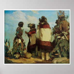 Niman Kachinas Carl Oscar Borg 1926 Poster