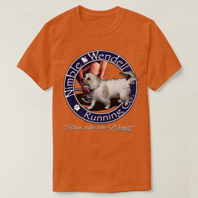 Nimble Wendell Running Co Painterlygry T Shirt (Design framsida)