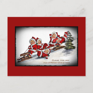 Nimblie Nicks Ride a Sled Vykort