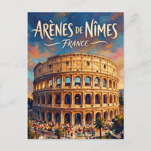 Nîmes Arena Frankrike Vykort (Framsida)
