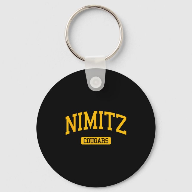 Nimitz high school hs houston tx universitetsidrot nyckelring (Framsida)
