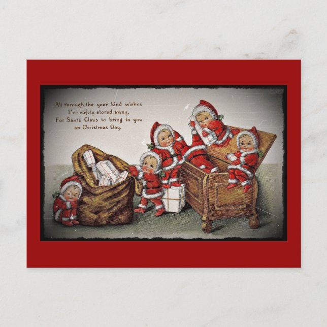 Nimly Nicks i ett Leksak-chest Vykort (Framsida)