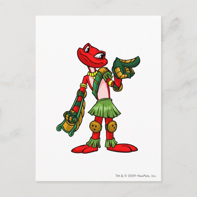 Nimmo Mystery Island-spelare Vykort (Framsida)