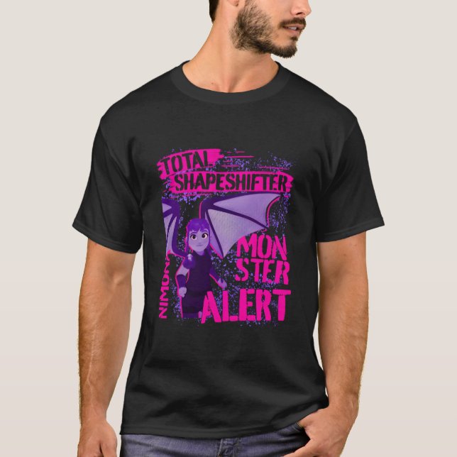 Nimona Total Shapeshifter Monster Alert Graffiti T Shirt (Framsida)