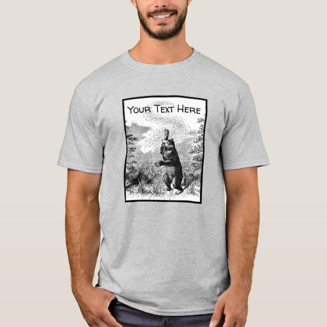 Nimrod - Björn och bin  T Shirt (Framsida)