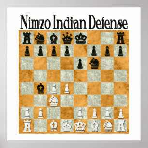Nimzo-Indier försvar Poster