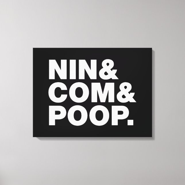 NIN & COM & POOP. CANVASTRYCK (Framsida)
